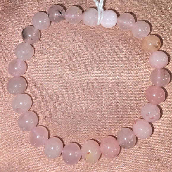8mm Pink Cherry Quartz Bracelet 🍒🌸 - Picture 3 of 6